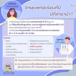 กว่าจะเป็นหมอตาเด็ก ต้องจบหมอตาผู้ใหญ่มาก่อน!!!