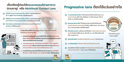 เรื่องต้องรู้ของ Multifocal Lens และ Progressive Lens